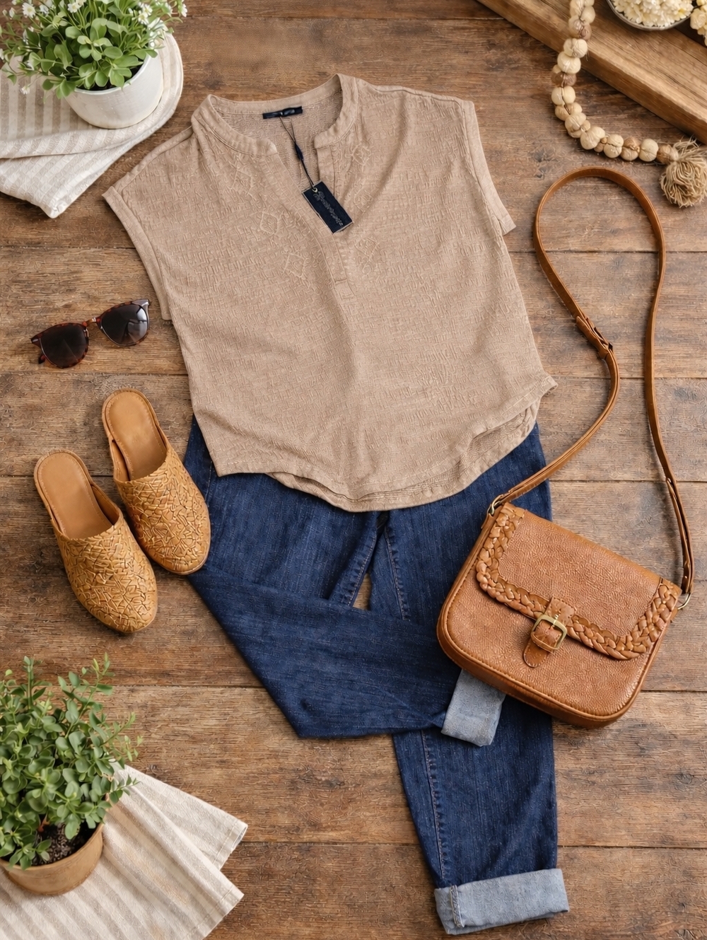 Outfit Shirt + Jeans Medium
